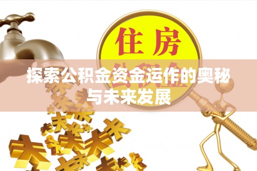 昆都仑探索公积金资金运作的奥秘与未来发展